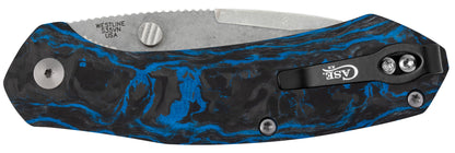 Blue and Black Carbon Fiber Westline® Closed