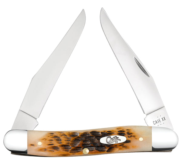Case® | Peach Seed Jig Amber Bone Muskrat – caseknives.com