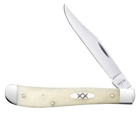 Smooth Natural Bone Slimline Trapper Front View
