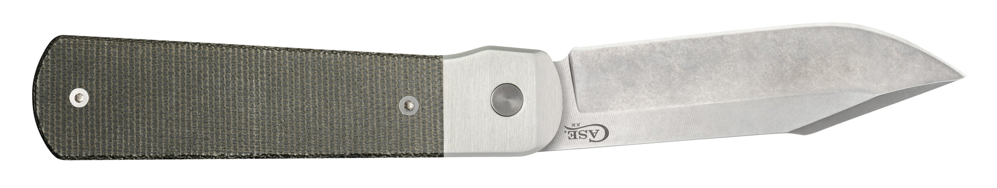 Smooth OD Green Canvas Micarta® Longhouse® Open Back View