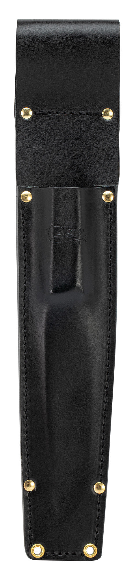 Front view of Genuine leather sheath (included)