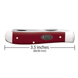 Smooth Mulberry Synthetic Mini Trapper Dimensions