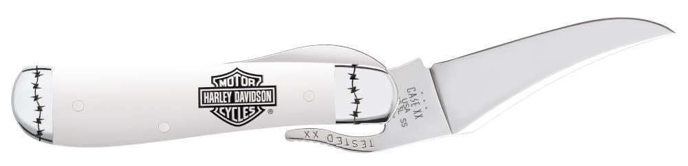 Harley-Davidson® Embellished White Synthetic RussLock® Open
