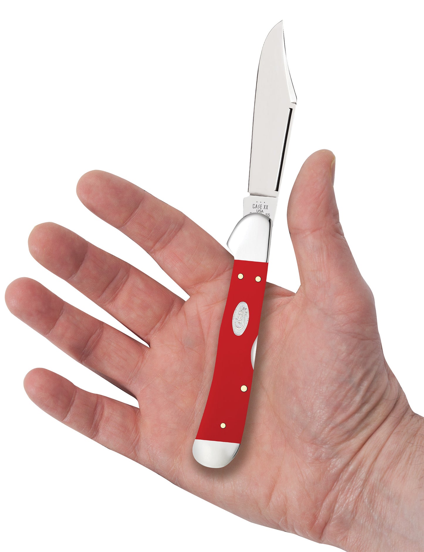 SparXX™ Smooth Red Synthetic CopperLock® in hand.