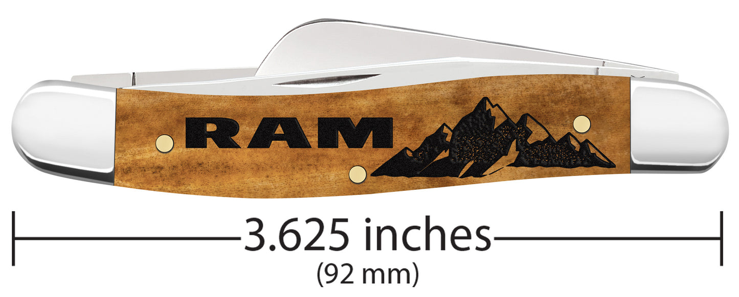 Ram Embellished Smooth Antique Bone Medium Stockman dimensions.