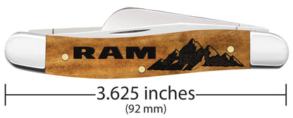 Ram Embellished Smooth Antique Bone Medium Stockman dimensions.