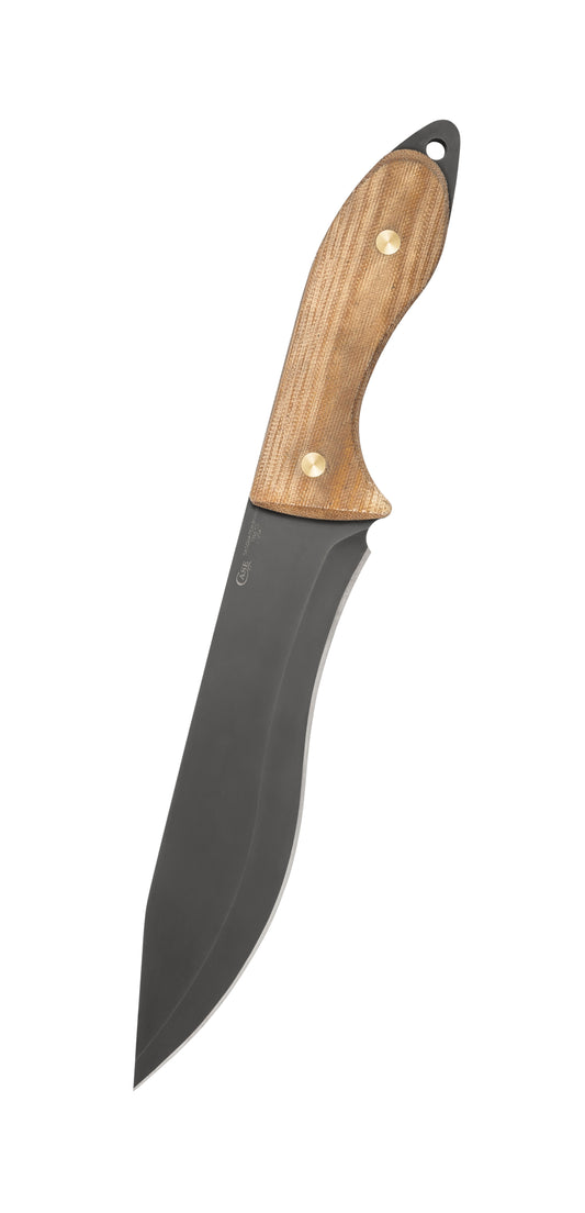 Laramy Miller Smooth Natural Micarta® Sasquatch Skinner Front View