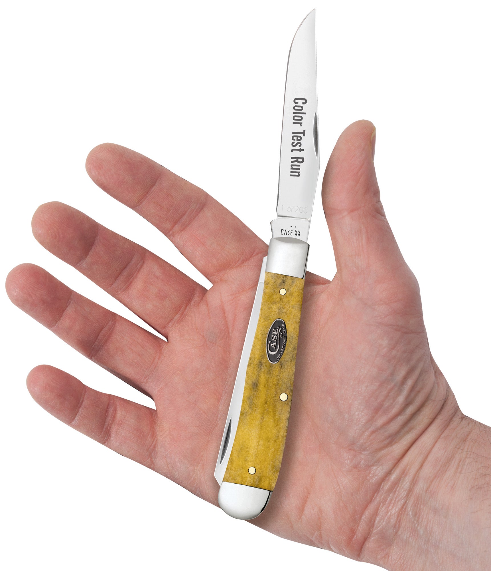 CCC® | Color Test Run Smooth Olive Green Bone Trapper – caseknives.com
