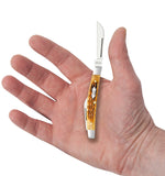 Rogers Corn Cob Jig Antique Bone Small Congress Knife in Hand