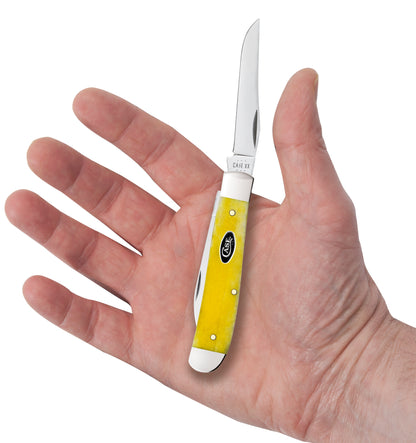 Smooth Yellow Bone Mini Trapper In Hand