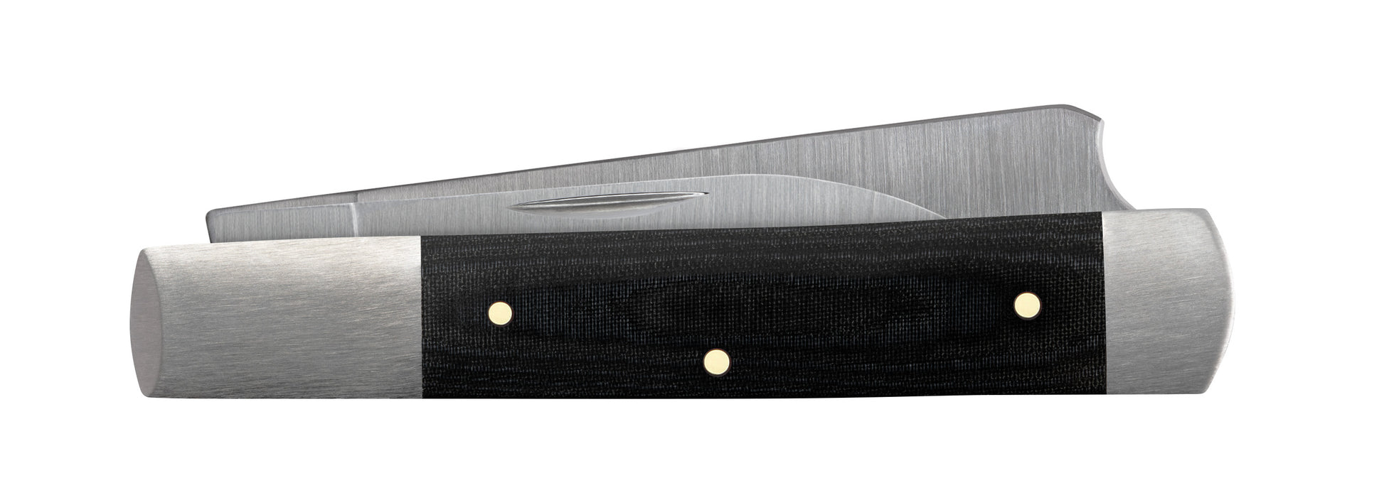 Smooth Black Micarta® Razor Closed