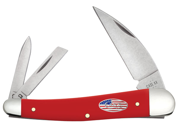 Case® | Smooth Red Synthetic American Workman CS Seahorse Whittler