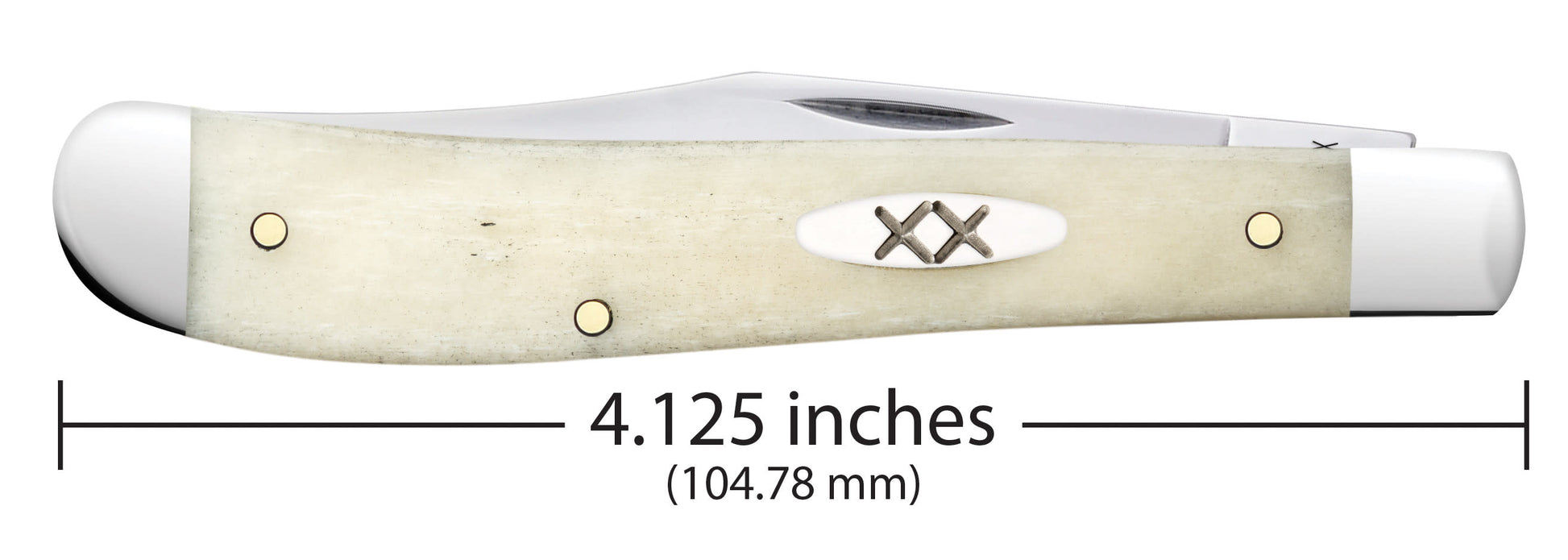 Smooth Natural Bone Slimline Trapper Dimensions