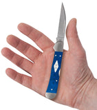 Smooth Blue G-10 CopperLock® In Hand