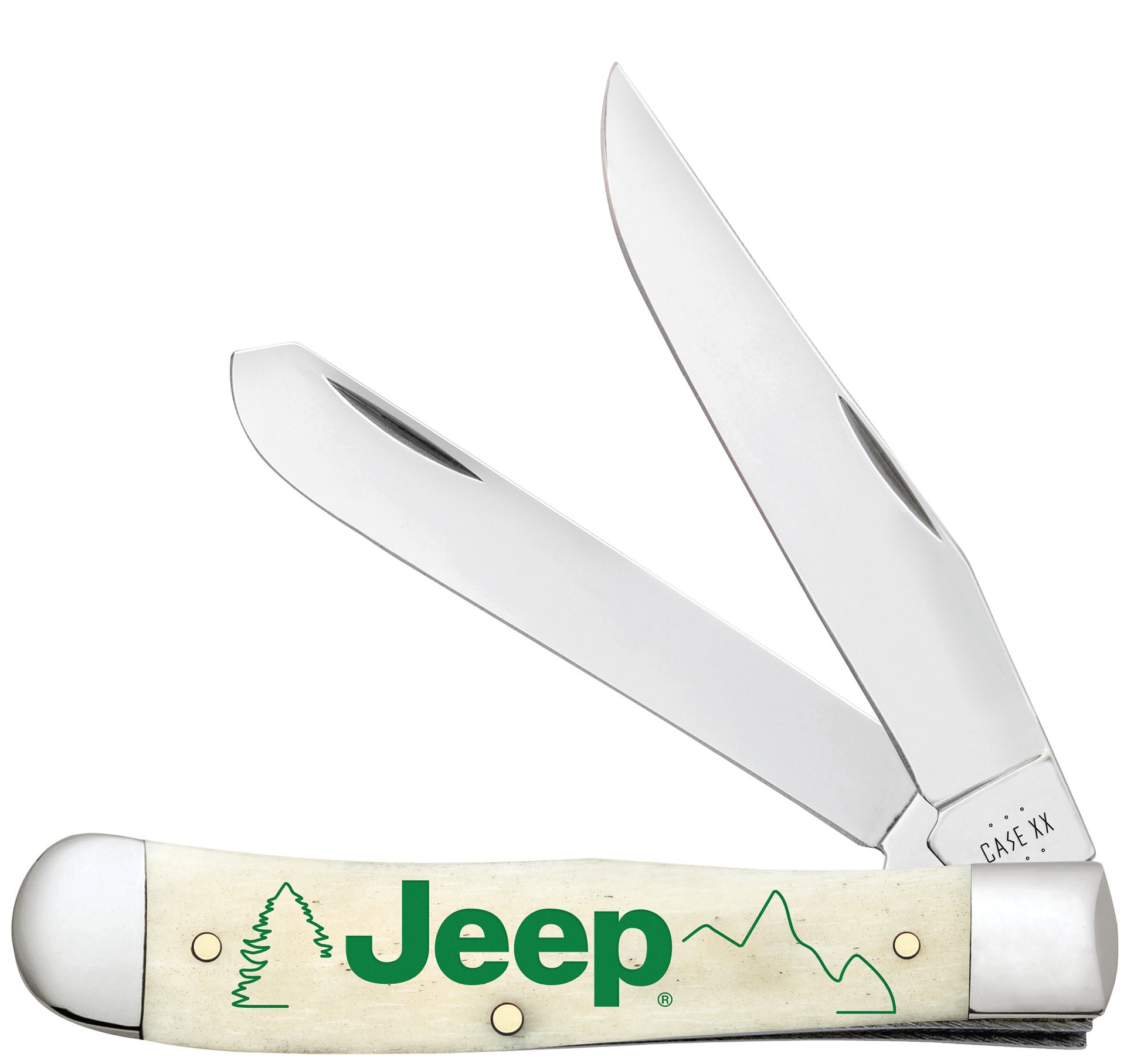 Jeep® Embellished Smooth Natural Bone Trapper front view.