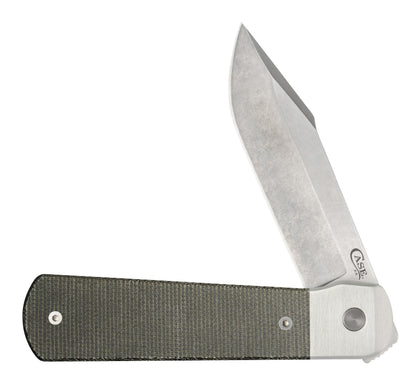 Smooth OD Green Canvas Micarta® Longhouse® Front View