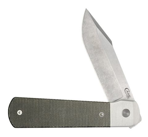 Smooth OD Green Canvas Micarta® Longhouse™ Front View