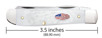 Jigged Rough White Synthetic Mini Trapper Dimensions