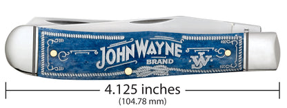 John Wayne Embellished Smooth Navy Blue Bone Trapper dimensions.