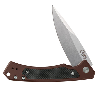 Dark Brown Anodized Aluminum Marilla® Knife Open