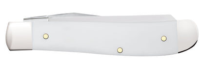 Chevrolet® Embellished Smooth White Synthetic Mini Trapper closed.