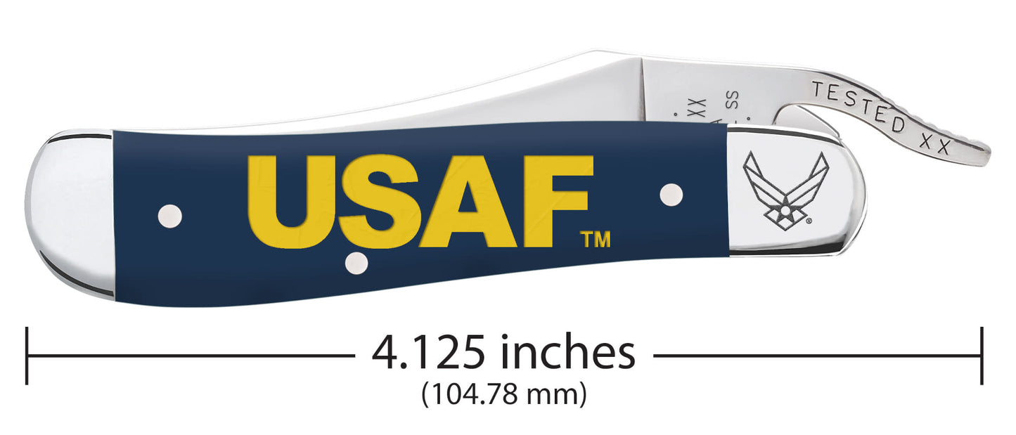 United States Air Force™ Embellished Smooth Navy Blue Synthetic RussLock®  Dimensions