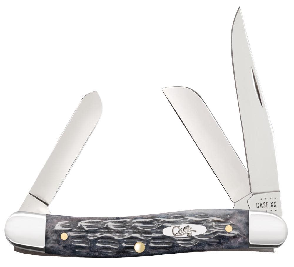 Pocket Worn® Crandall Jig Gray Bone Medium Stockman Knife