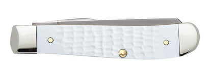 SparXX™ Standard Jig White Synthetic Mini Trapper Knife closed