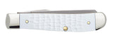SparXX™ Standard Jig White Synthetic Mini Trapper Knife closed