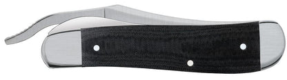 Smooth Black Micarta® Russlock® Knife Closed