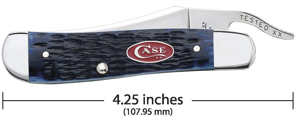 Rogers Jig Navy Blue Bone Russlock® Knife Dimensions