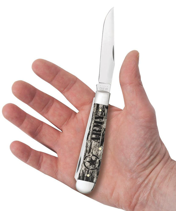 Case 13312 - Natural Bone Smooth Slimline Trapper – Eagle Valley Cutlery