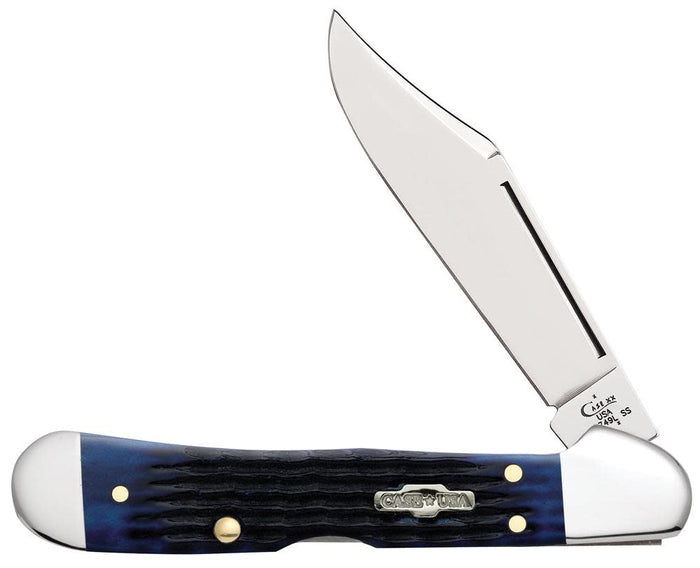 Rogers Corn Cob Jig Blue Bone Mini CopperLock® Knife Front View