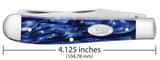 Smooth Blue Pearl Kirinite® Trapper Knife Dimensions