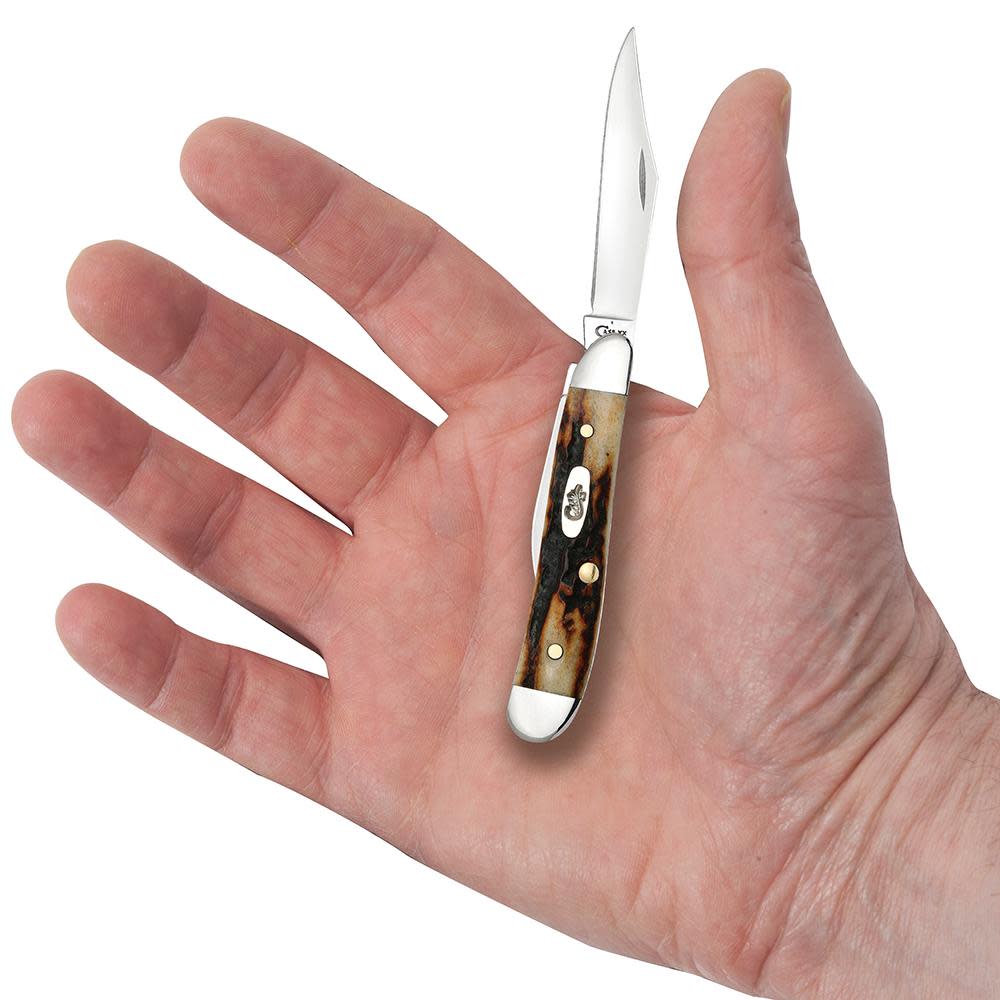Red Stag Peanut Knife in Hand