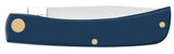 Smooth Navy Blue Synthetic Sod Buster Jr® Knife Closed
