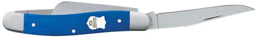 Smooth Blue G-10 Medium Stockman Knife with 1 blade open