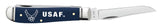 U.S. Air Force™ Embellished Smooth Navy Blue Synthetic Mini Trapper Open