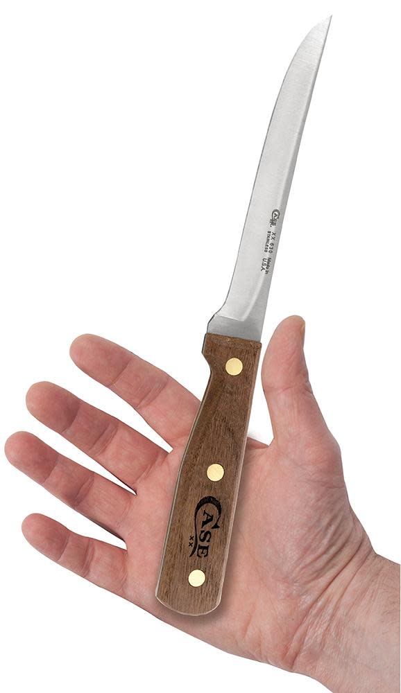 Household Cutlery 6-inch Boning Knife (Solid Walnut) in Hand