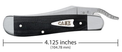 Smooth Black Micarta® Russlock® Knife Dimensions