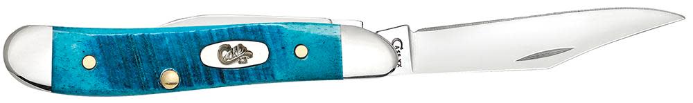 Caribbean Blue Bone Peanut Knife Open