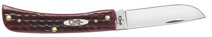 Pocket Worn® Old Red Bone Corn Cob Jig Sod Buster® Jr Knife Open