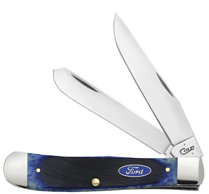 Ford Sawcut Jig Blue Bone Trapper Knife Front View