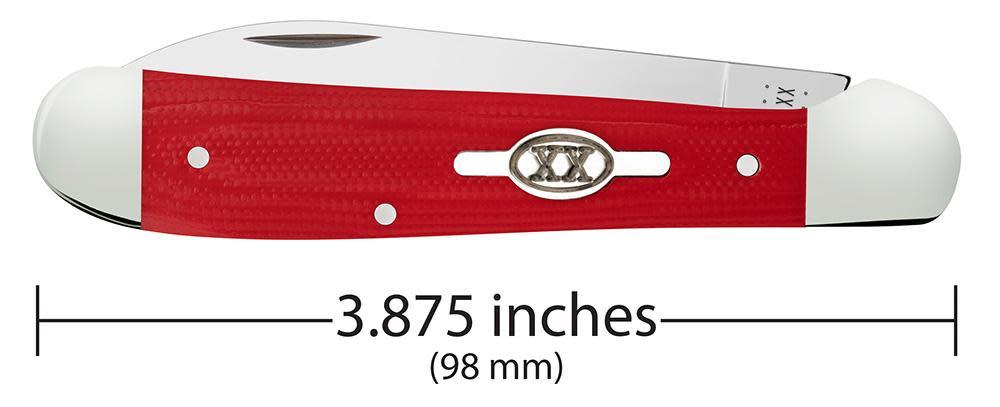 Smooth Red G-10 Copperhead Knife Dimensions