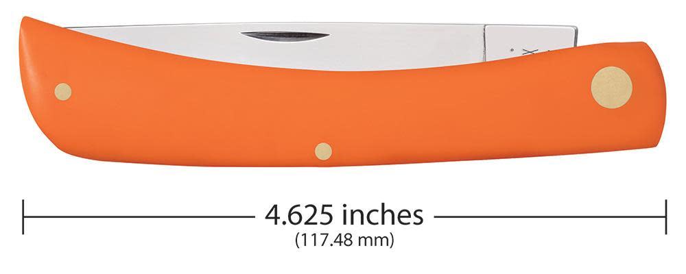Orange Synthetic Sod Buster® Knife Dimensions