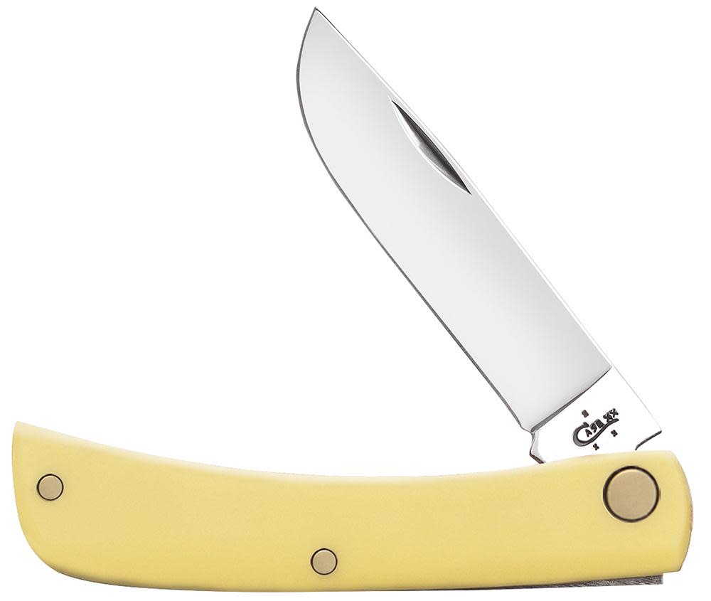 Yellow Synthetic Sod Buster® Jr Knife Front View