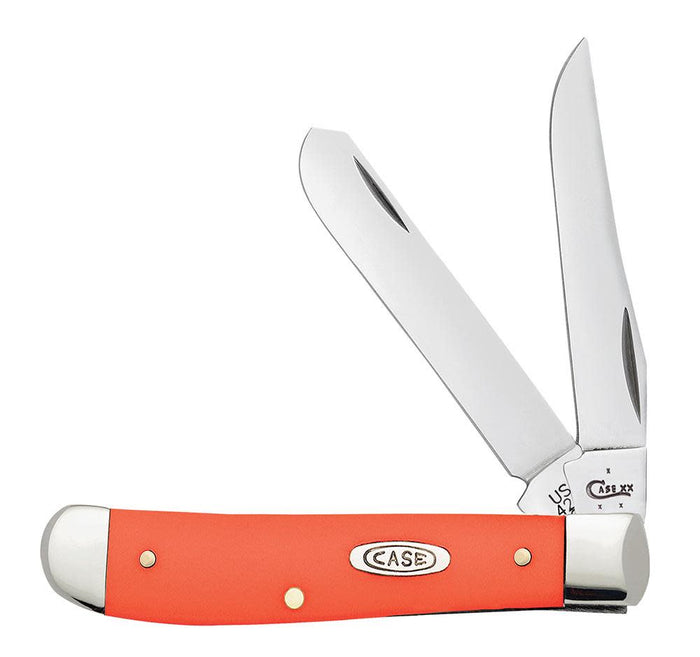 Orange Synthetic Mini Trapper Knife Front View