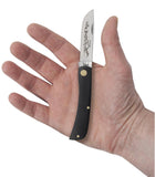 Jet-Black Synthetic Sod Buster Jr® Knife in Hand