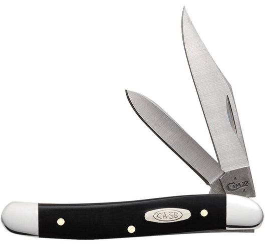 Jet-Black Synthetic Medium Jack Knife Front View