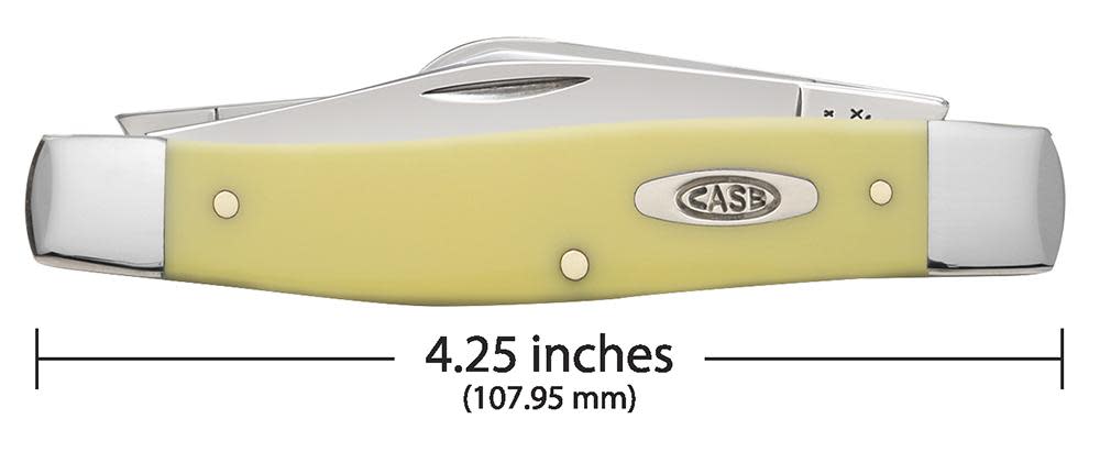 Yellow Synthetic CS Large Stockman Knife Dimensions